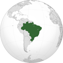 Empire of Brazil at its largest territorial extent since 1902