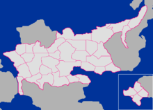 Location of the Kingdom of Aloia, state borders shown.