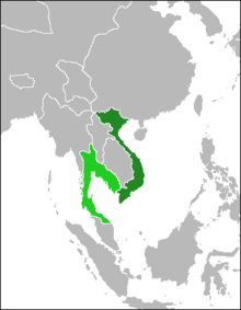 Chostea (dark green)In Asia (grey)In the Asian Union (green)