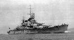 Italian battleship Roma (1940) starboard bow view.jpg