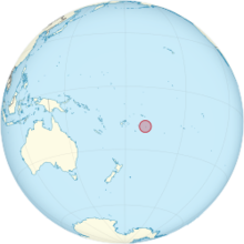 Location in  The South Pacific