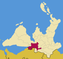 Location of Orangeshire in  Omerica