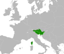 Location of Carinthia within the European Continent