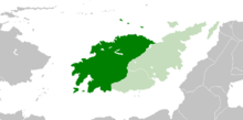 Volkian Federative Republic (dark green)